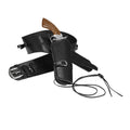 Knallende Cowboy Western Holster Met Riem Lederlook , Zwart