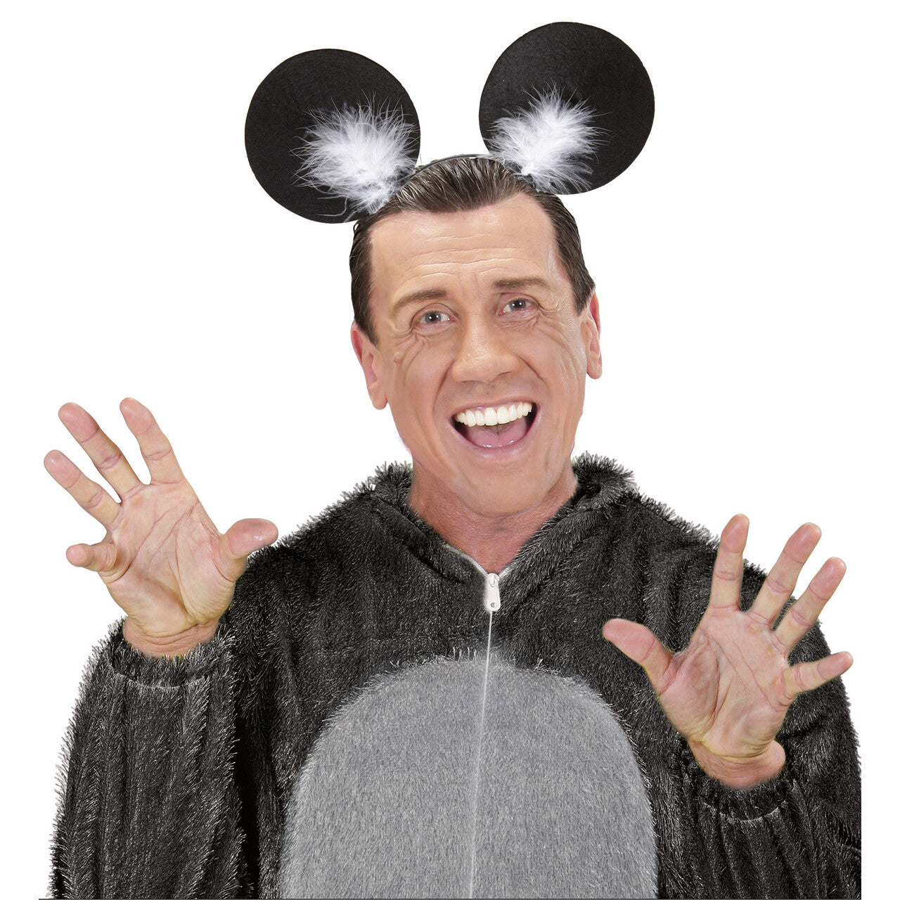 Op deze afbeelding zie je een Accessoires, van het merk Widmann. Ms Mouse Hoofdband Muis Met Marabou