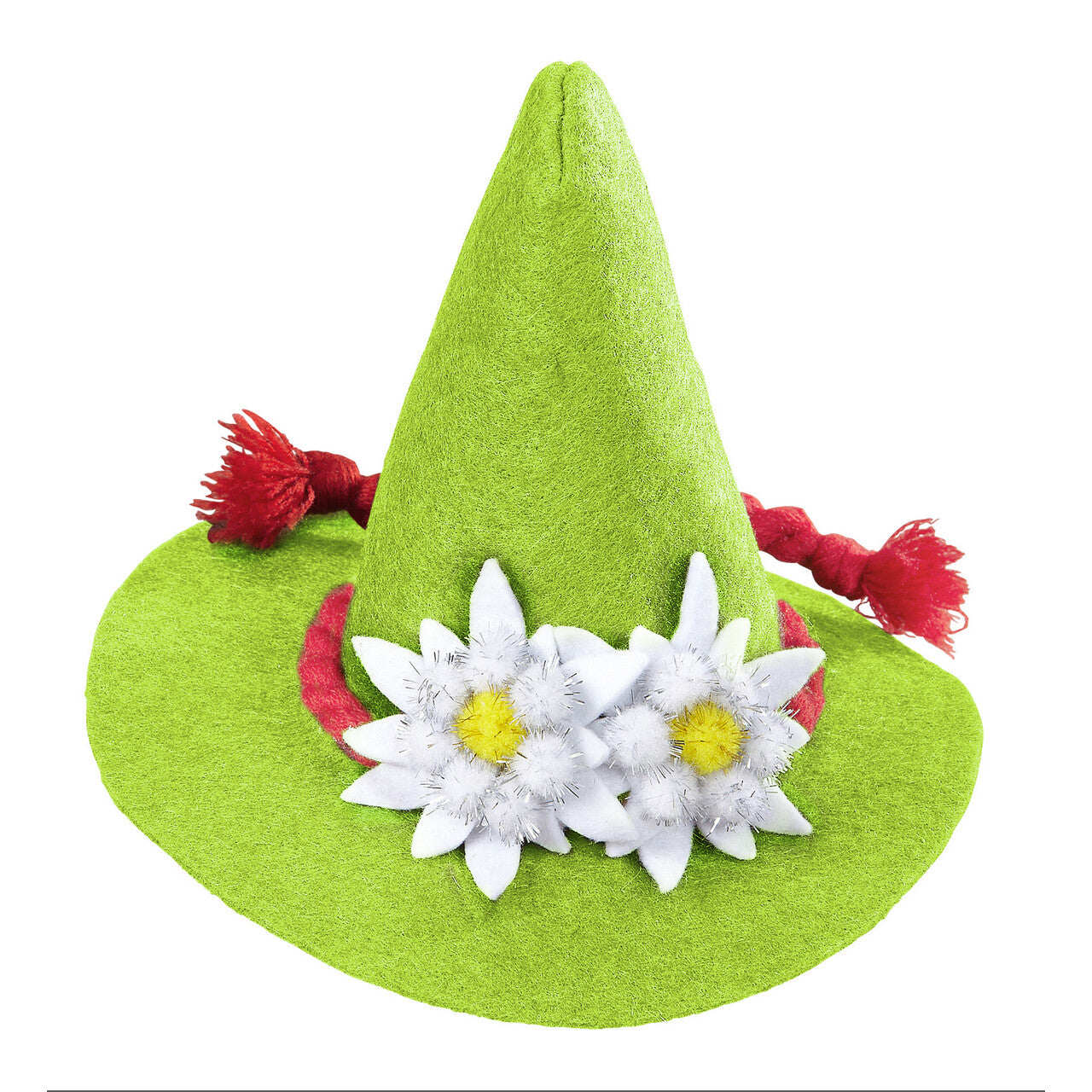Op deze afbeelding zie je een Accessoires, van het merk Widmann. Vrolijke Mini Bayern Hoed Met Edelweiss, Groen