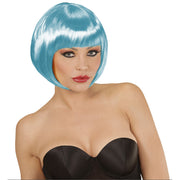 Op deze afbeelding zie je een Accessoires, van het merk Widmann. Ms Bob Pruik, Boblijn Azuur Blauw
