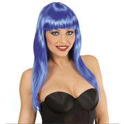 Op deze afbeelding zie je een Accessoires, van het merk Widmann. Pruik, Vogue Blauw Space Model