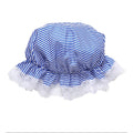 Boerinnen Slaapmuts Blauw / Wit Gestreept