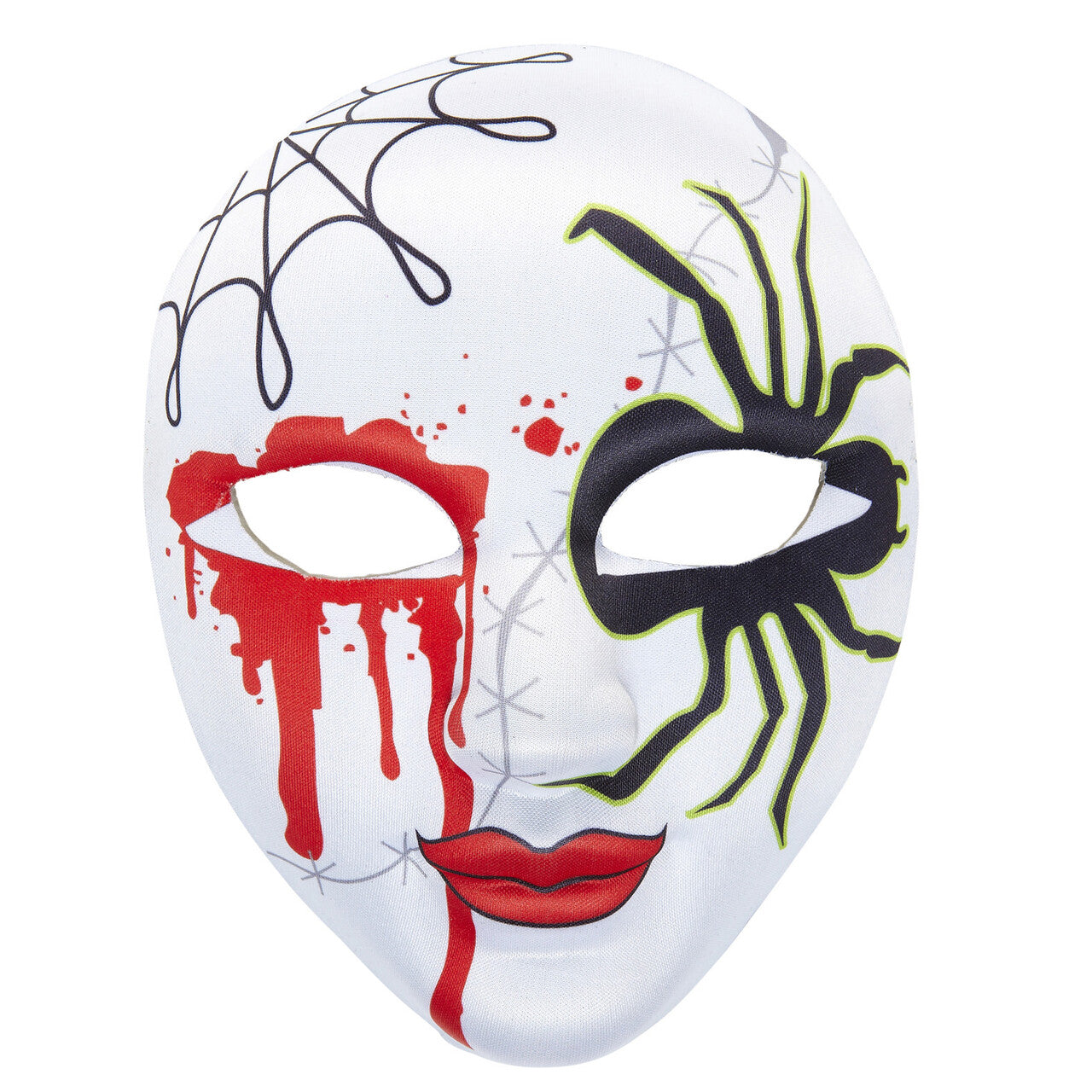 Op deze afbeelding zie je een Accessoires, van het merk Widmann. Mexicaans Halfgezichtsmasker Bloedende Spin