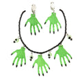 Halloween Juweel Ketting En Oorbellen Heksenhanden