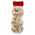 Sporty Rode Zweetband Met Blond Gekruld Haar