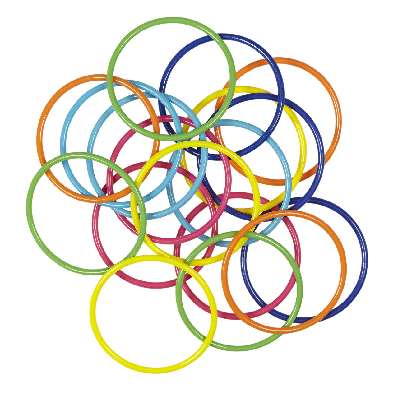Op deze afbeelding zie je een Accessoires, van het merk Widmann. Disco 18 Armband Ringen Multikleuren