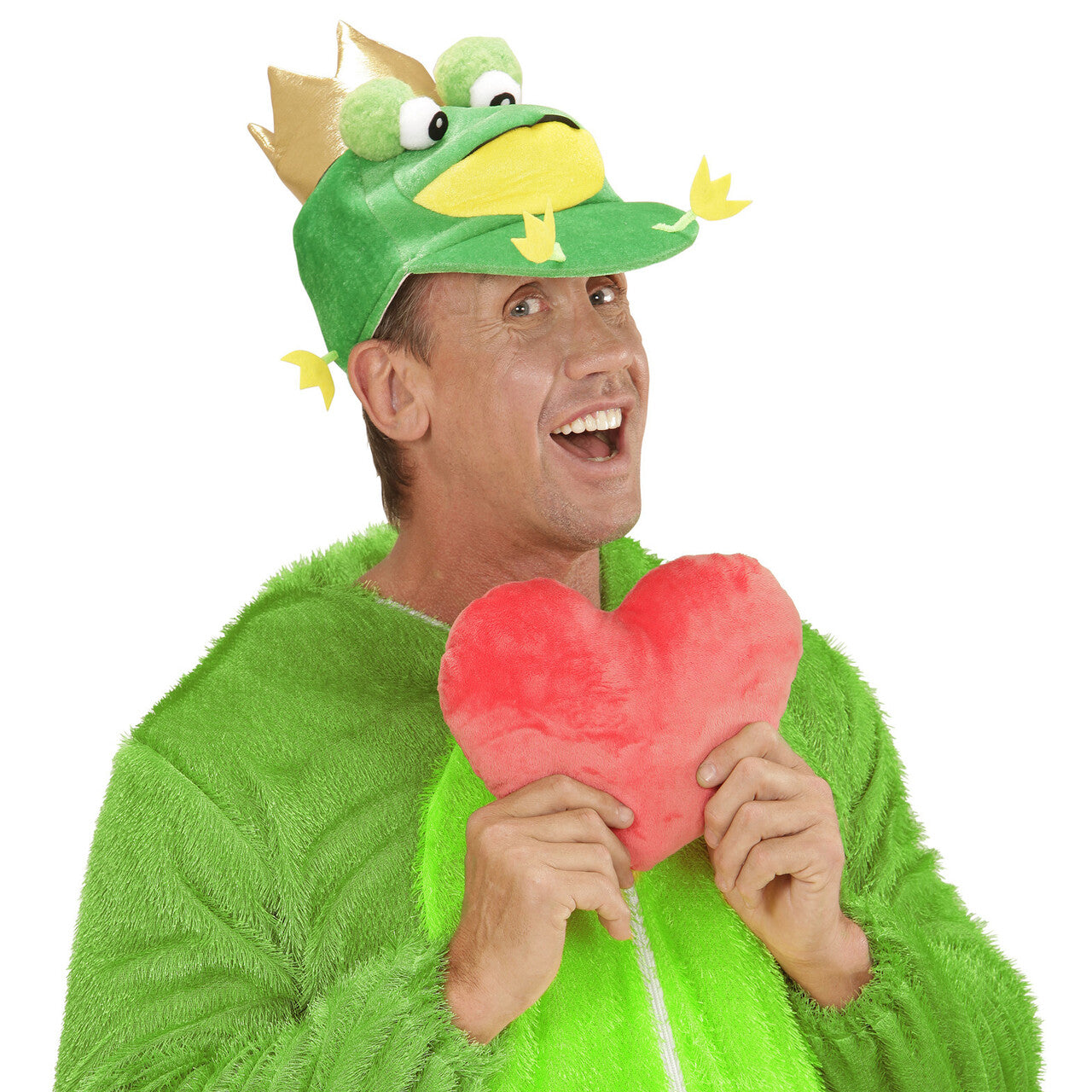 Op deze afbeelding zie je een Accessoires, van het merk Widmann. Gekke Muts Kikker Prins Pet