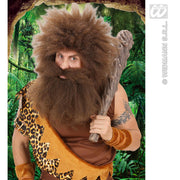Op deze afbeelding zie je een Accessoires, van het merk Widmann. Baard Holbewoner, Bruin