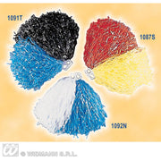 Op deze afbeelding zie je een Accessoires, van het merk Widmann. Pom Pom Blauw / Wit