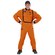 Op deze afbeelding zie je een Kostuums, van het merk Widmann. Amerikaanse Astronaut Oranje Man Kostuum