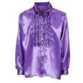 Lekker Foute Blouse Met Ruches Paars Man
