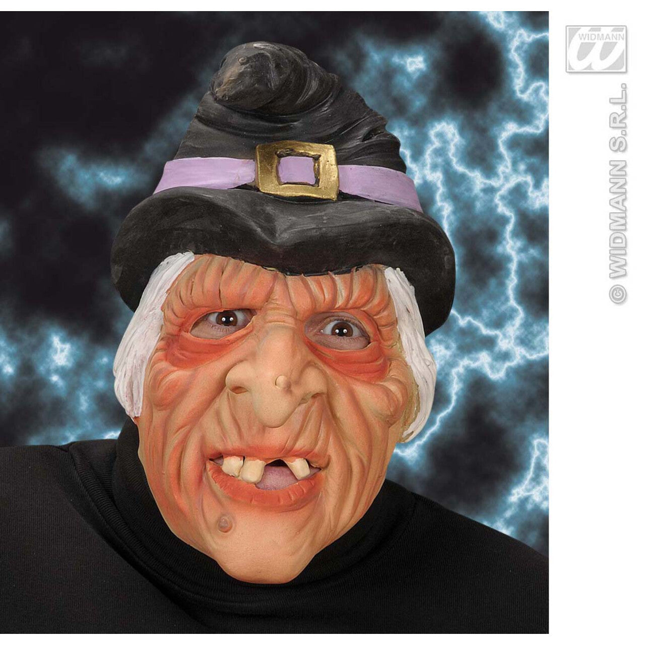 Op deze afbeelding zie je een Accessoires, van het merk Widmann. Halfgezichtmasker Heks