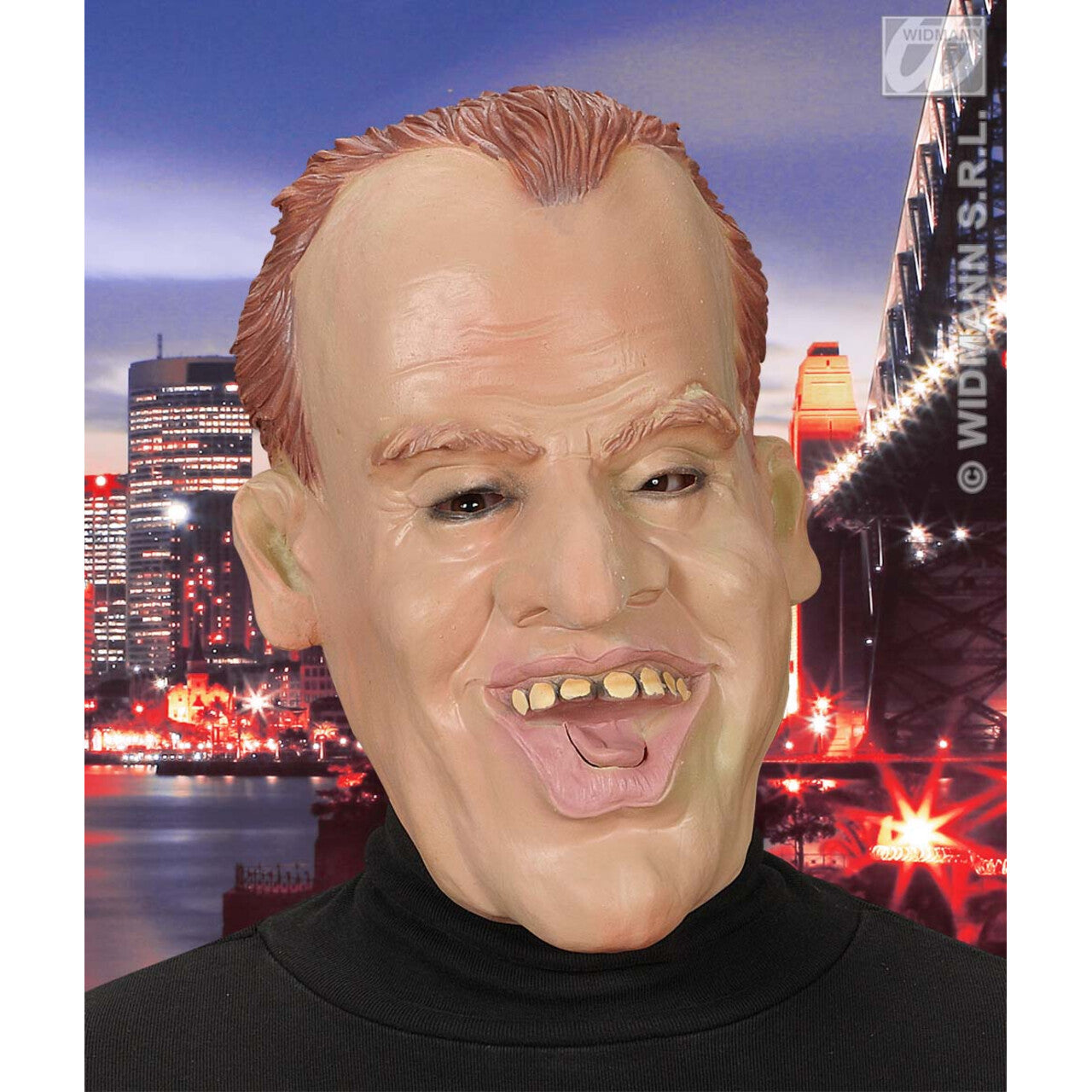 Op deze afbeelding zie je een Accessoires, van het merk Widmann. Karikatuur Masker David