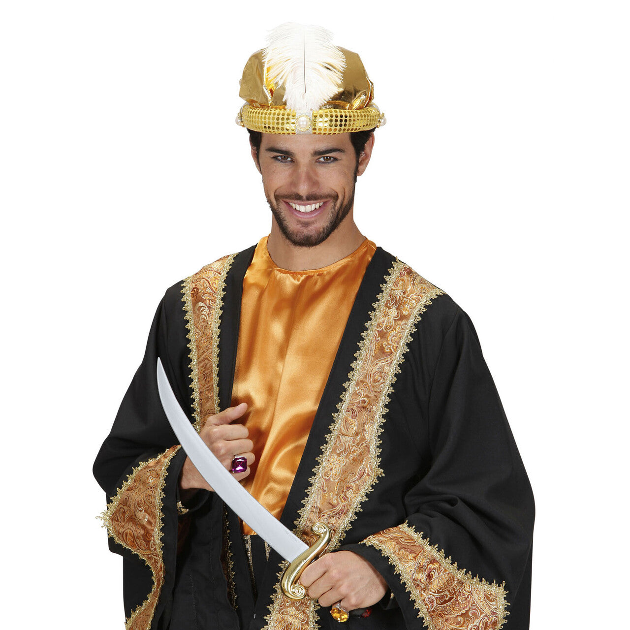 Op deze afbeelding zie je een Accessoires, van het merk Widmann. Hoed Sultan Kind