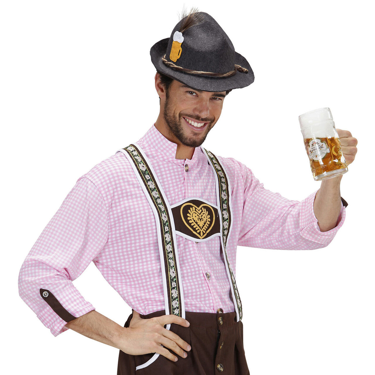 Op deze afbeelding zie je een Accessoires, van het merk Widmann. Tiroler Hoed Luxe Vilt