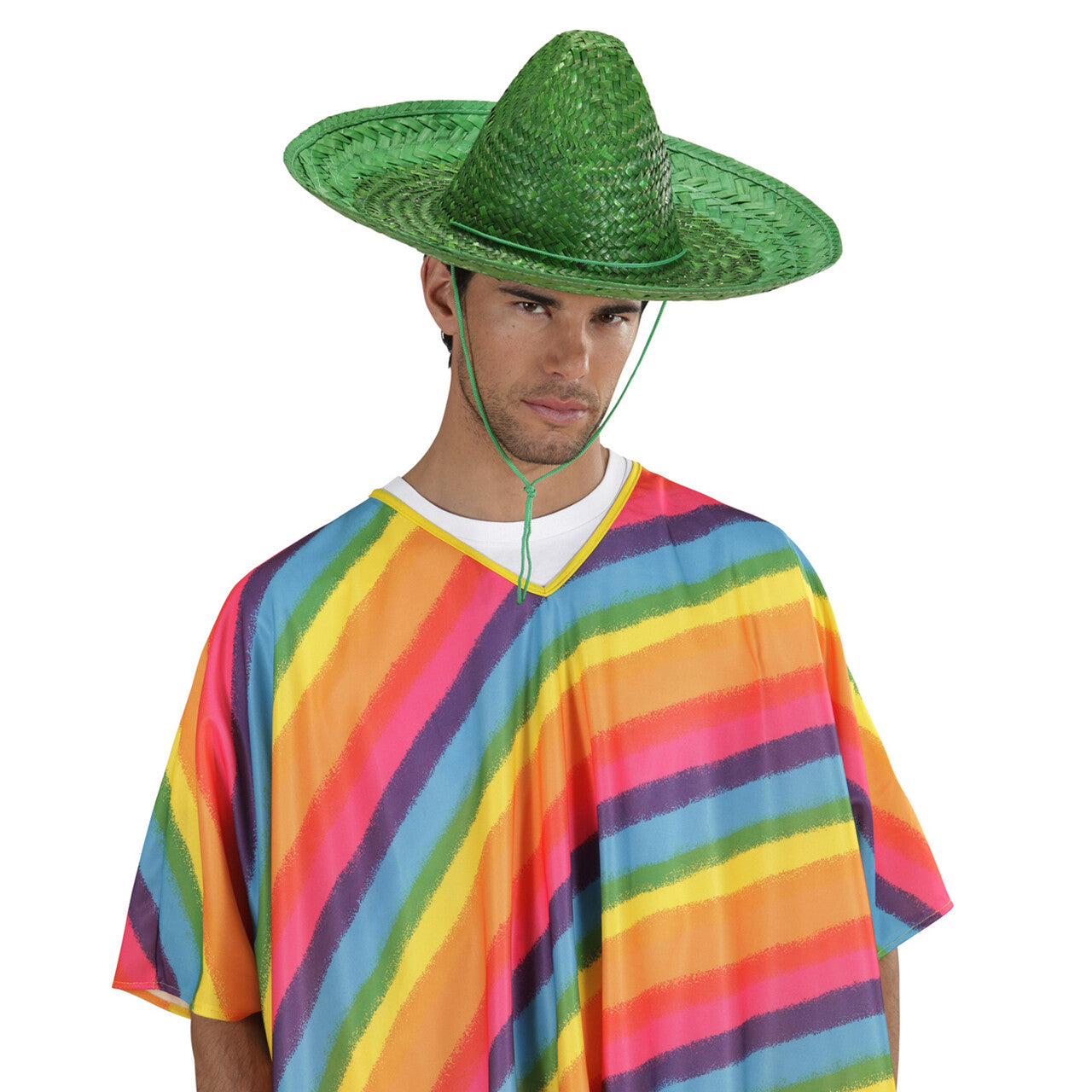 Op deze afbeelding zie je een Accessoires, van het merk Widmann. Sombrero 48cm, Groen