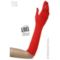 Handschoenen Lycra 37 Centimeter Rood