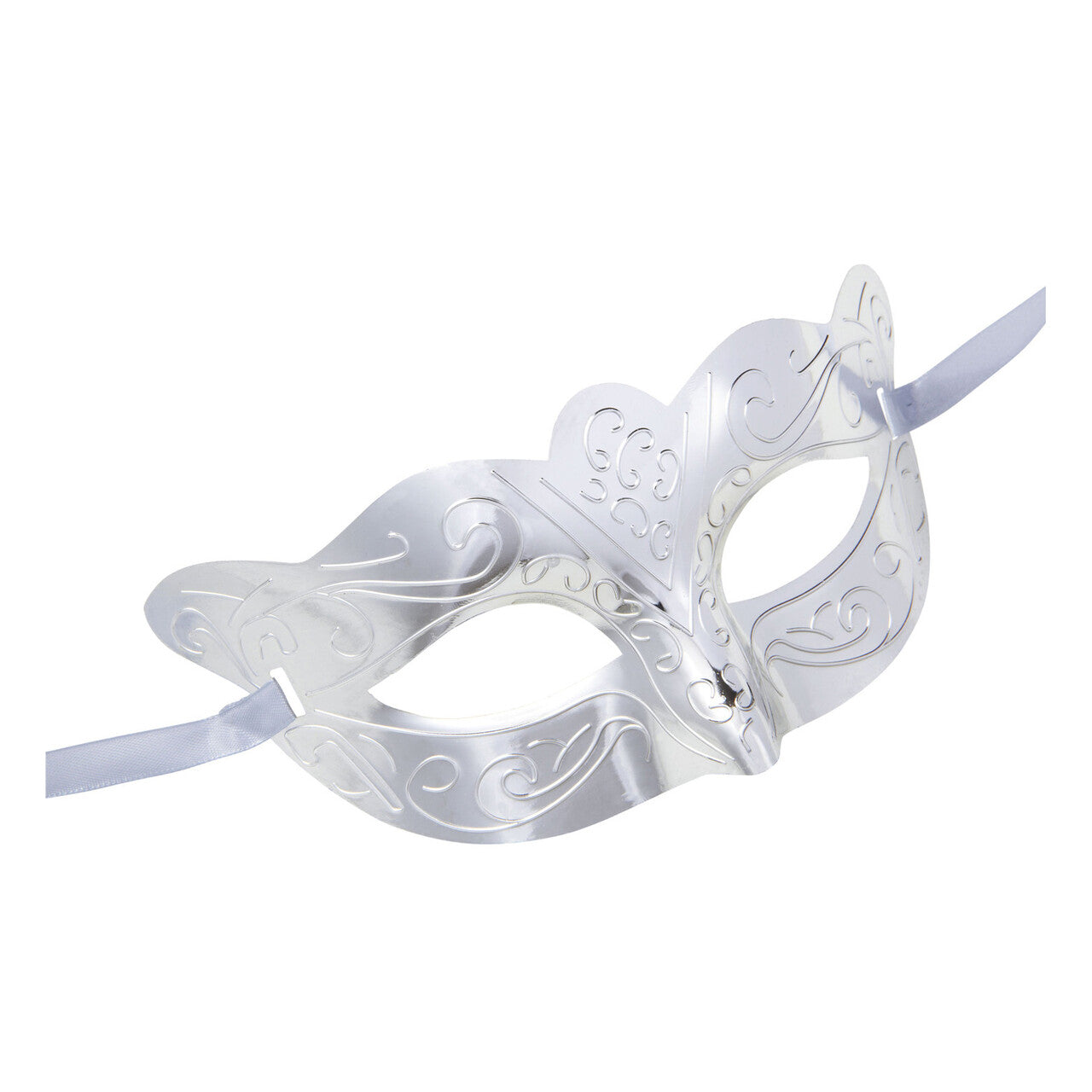 Op deze afbeelding zie je een Accessoires, van het merk Widmann. Oogmasker Metallic Zilver