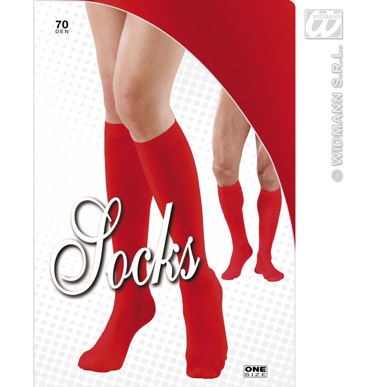 Op deze afbeelding zie je een Accessoires, van het merk Widmann. Sokken Rood