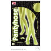 Op deze afbeelding zie je een Accessoires, van het merk Widmann. Panty 40den, Glitter Limoen