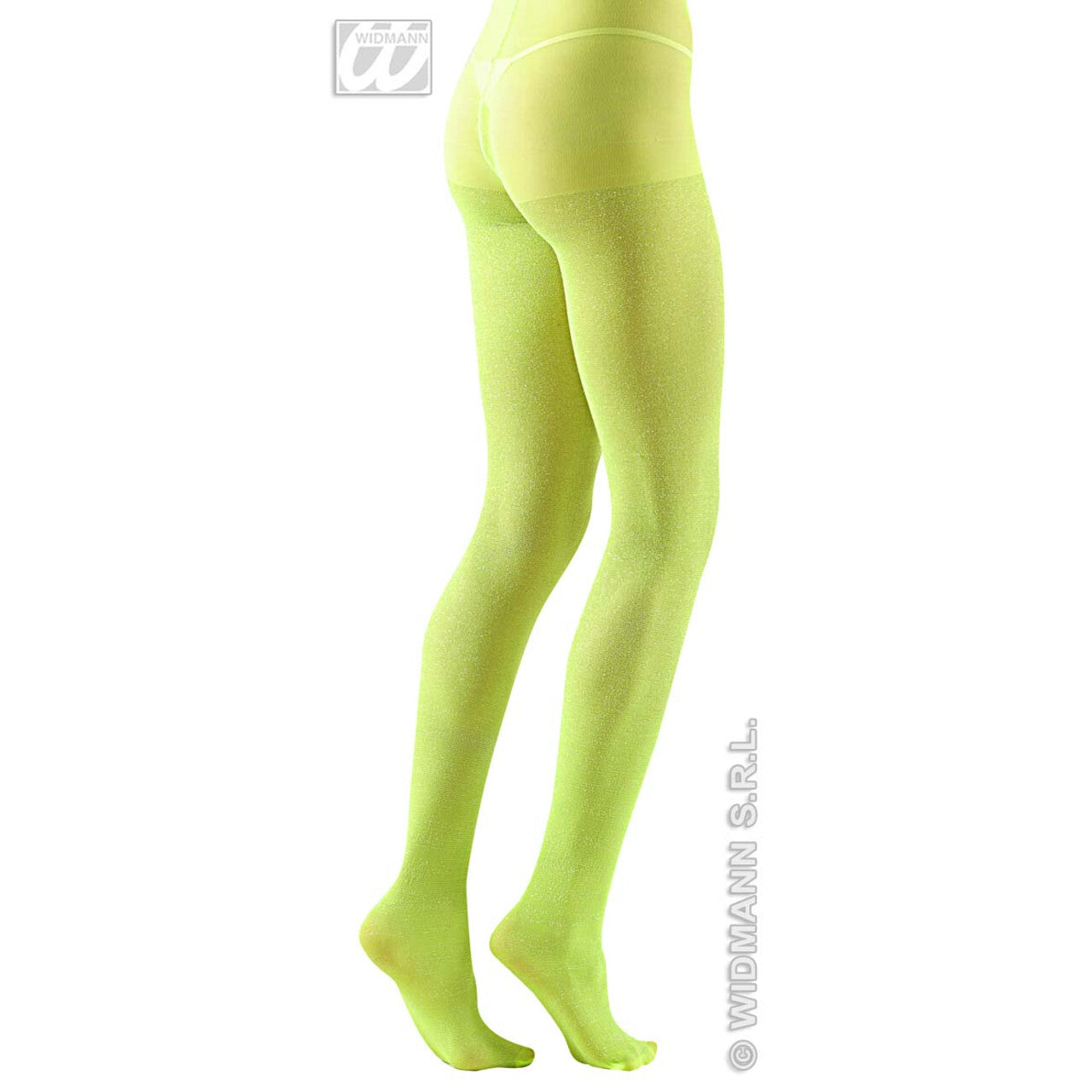 Op deze afbeelding zie je een Accessoires, van het merk Widmann. Panty 40den, Glitter Limoen