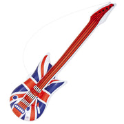 Op deze afbeelding zie je een Accessoires, van het merk Widmann. Opblaasbare Gitaar 107 Centimeter Uk