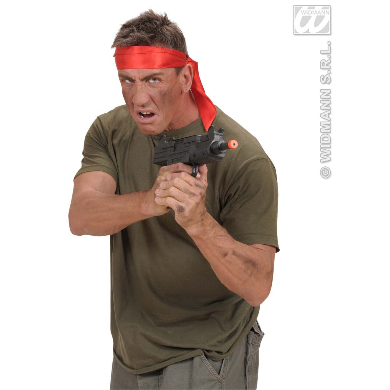 Op deze afbeelding zie je een Accessoires, van het merk Widmann. Nekband Satijn Rood