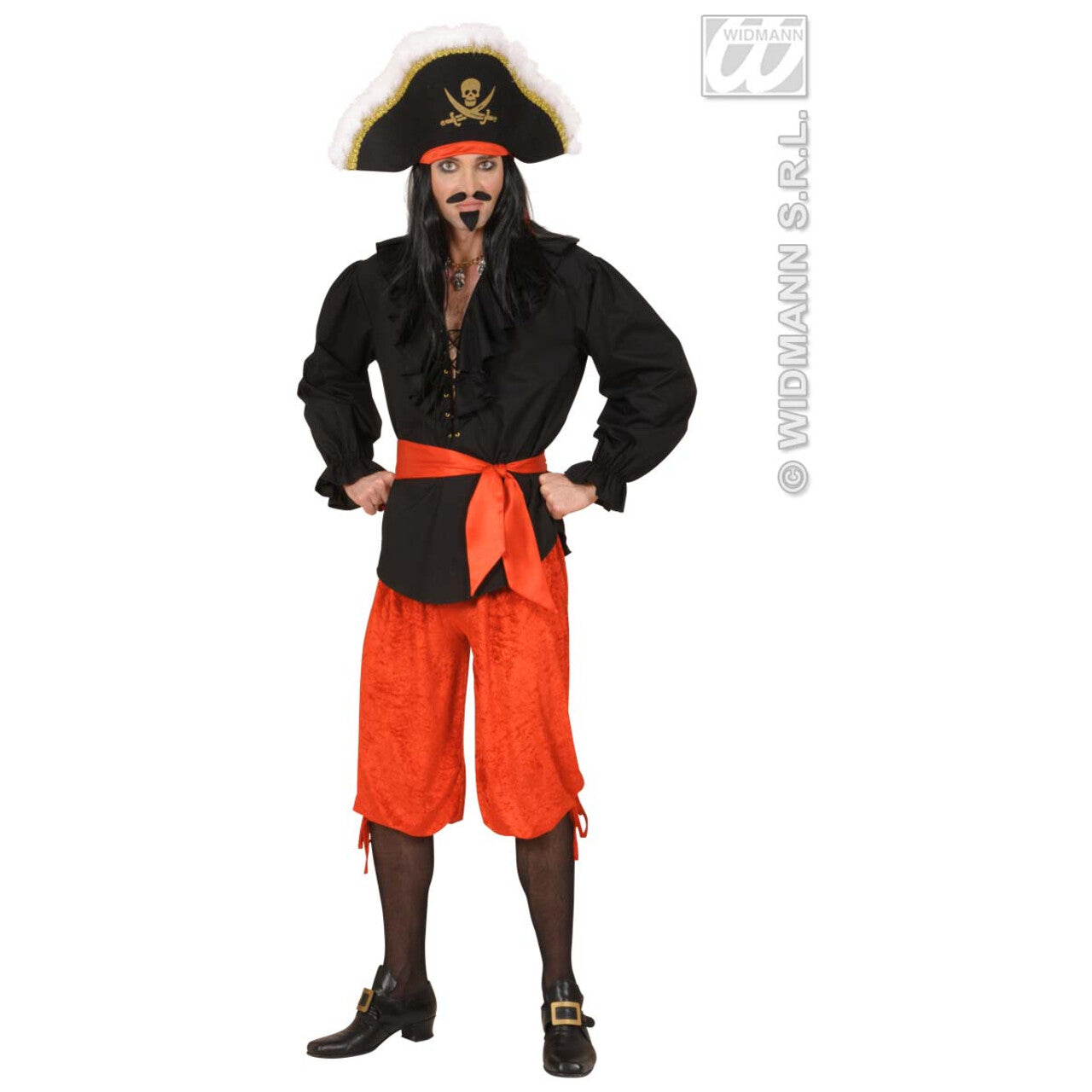 Op deze afbeelding zie je een Accessoires, van het merk Widmann. Hoofdband Rood