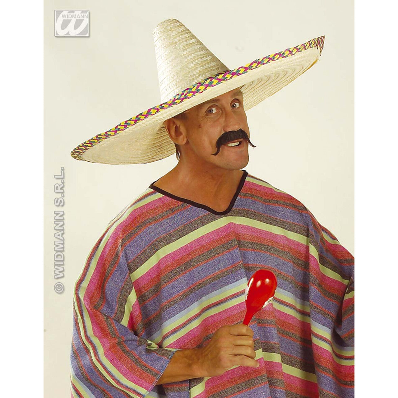 Op deze afbeelding zie je een Accessoires, van het merk Widmann. Grote Sombrero Blanco, 65cm