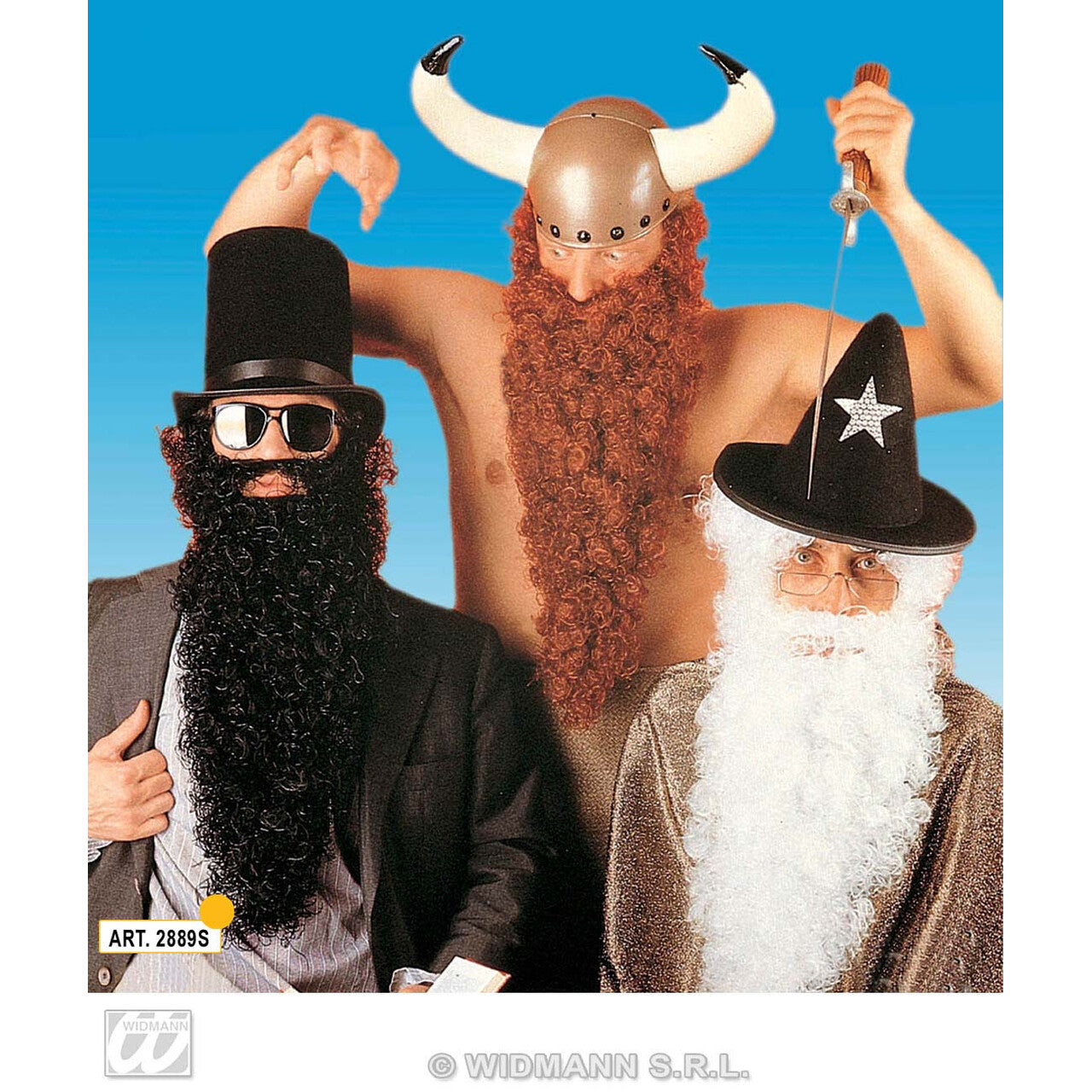 Op deze afbeelding zie je een Accessoires, van het merk Widmann. Grote Baard Met Snor, Zwart