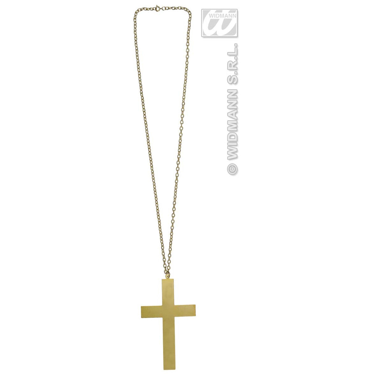 Op deze afbeelding zie je een Accessoires, van het merk Widmann. Ketting Kruis Goud