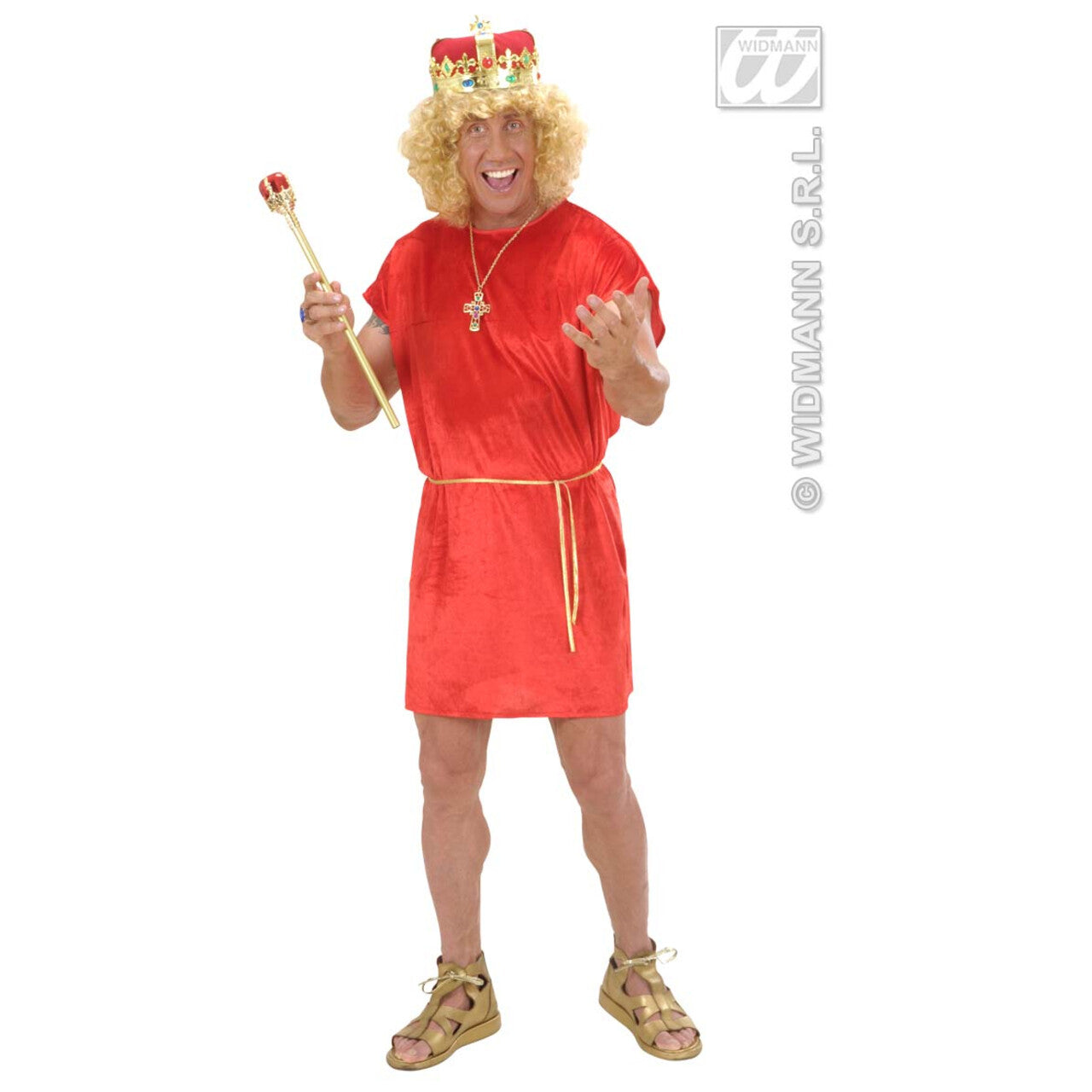 Op deze afbeelding zie je een Accessoires, van het merk Widmann. Koningskroon De Luxe