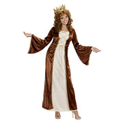 Op deze afbeelding zie je een Kostuums, van het merk Widmann. Elegante Middeleeuwse Prinses, Fluweel Kostuum Vrouw