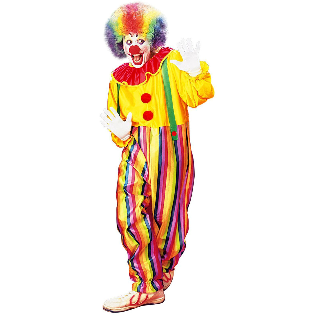 Op deze afbeelding zie je een Kostuums, van het merk Widmann. Funny Clown Circus Kostuum Man
