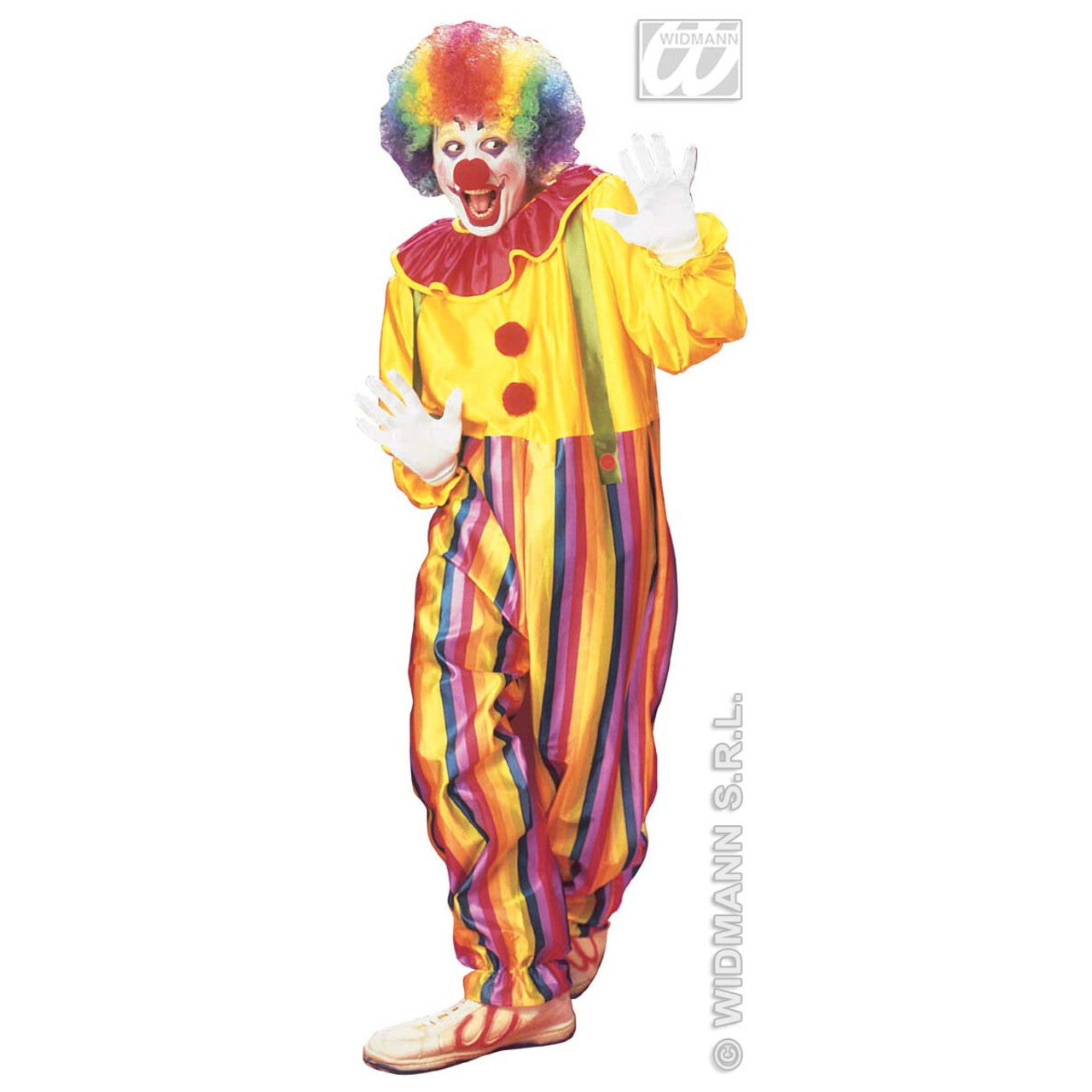 Op deze afbeelding zie je een Kostuums, van het merk Widmann. Funny Clown Circus Kostuum Man