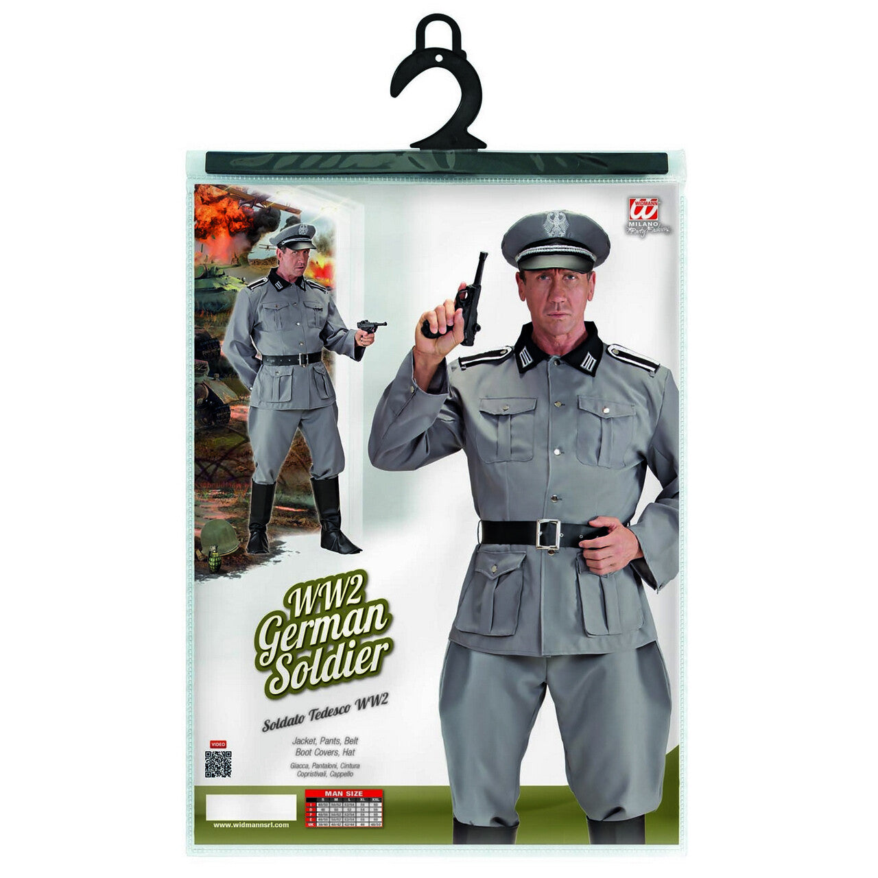 Op deze afbeelding zie je een Kostuums, van het merk Widmann. Herr Hans Von Klausewitz Kostuum Man