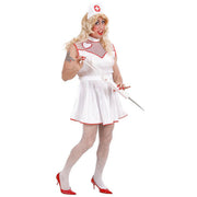 Op deze afbeelding zie je een Kostuums, van het merk Widmann. Mannelijke Verpleegster Travestiet XL Kostuum