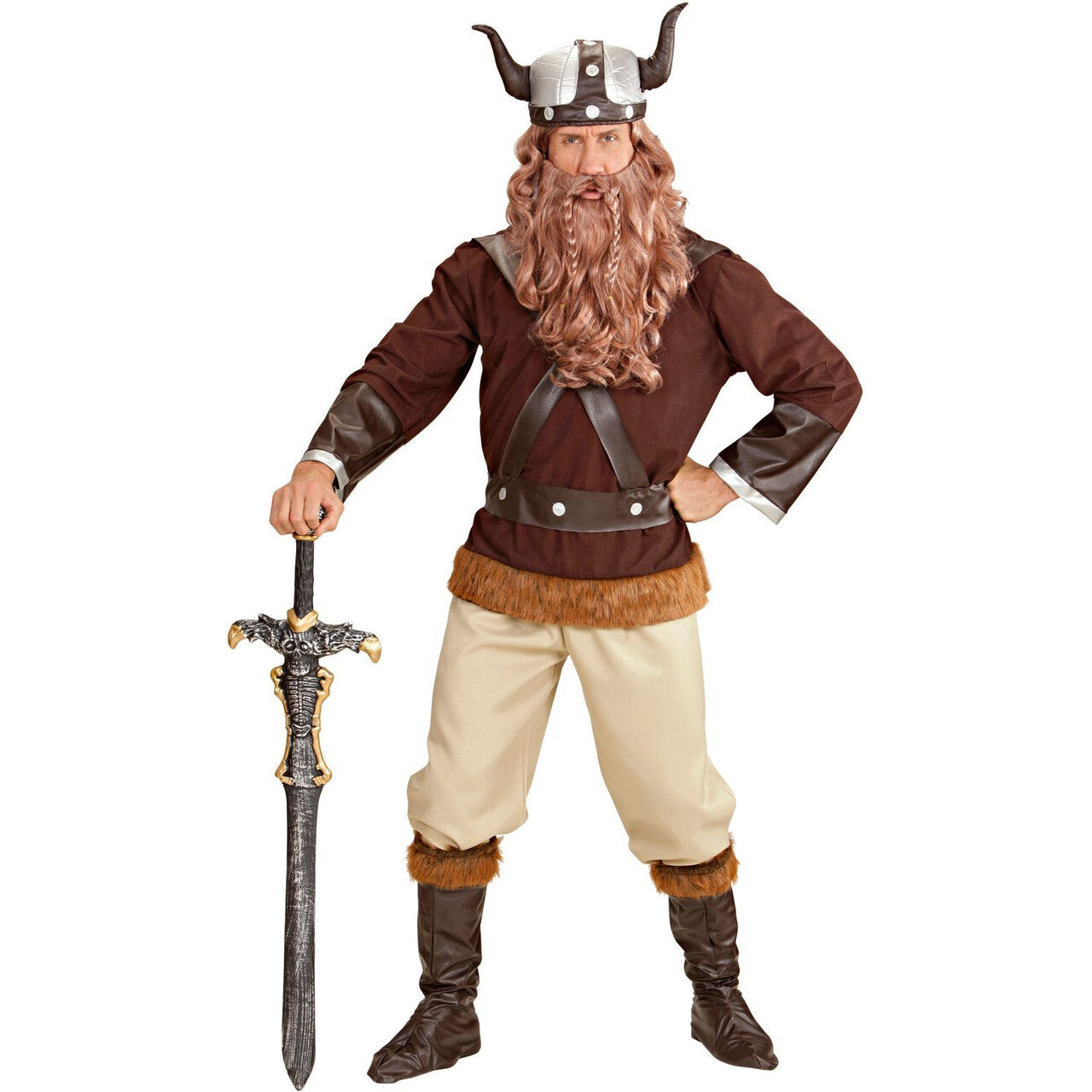 Op deze afbeelding zie je een Kostuums, van het merk Widmann. Viking Velkan Scandic Kostuum Man