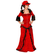 Op deze afbeelding zie je een Kostuums, van het merk Widmann. Saloonlady Western Lady Kostuum Vrouw