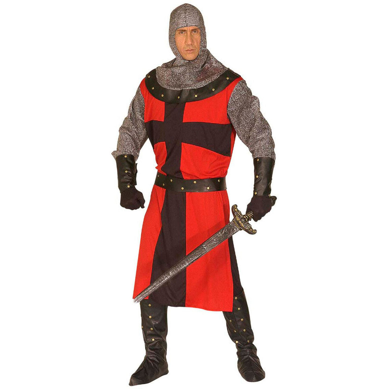 Op deze afbeelding zie je een Kostuums, van het merk Widmann. Ridder Donkere Tijden Ronde Tafel XL Kostuum Man