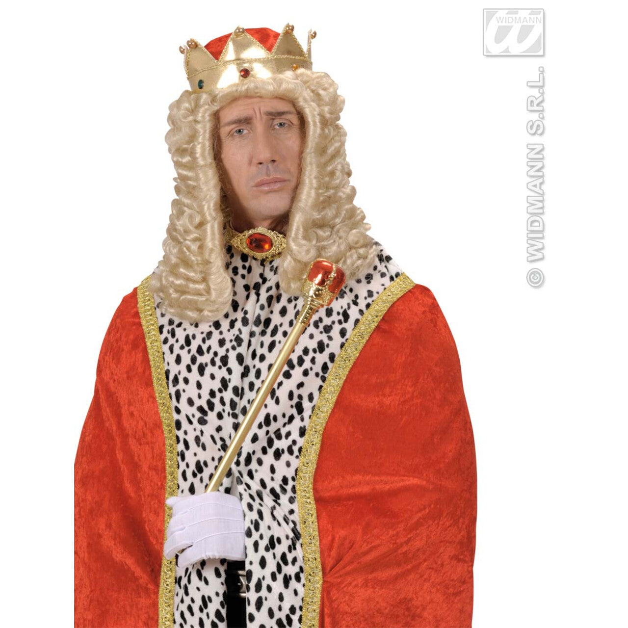 Op deze afbeelding zie je een Accessoires, van het merk Widmann. Kroon Koning Met Edelstenen