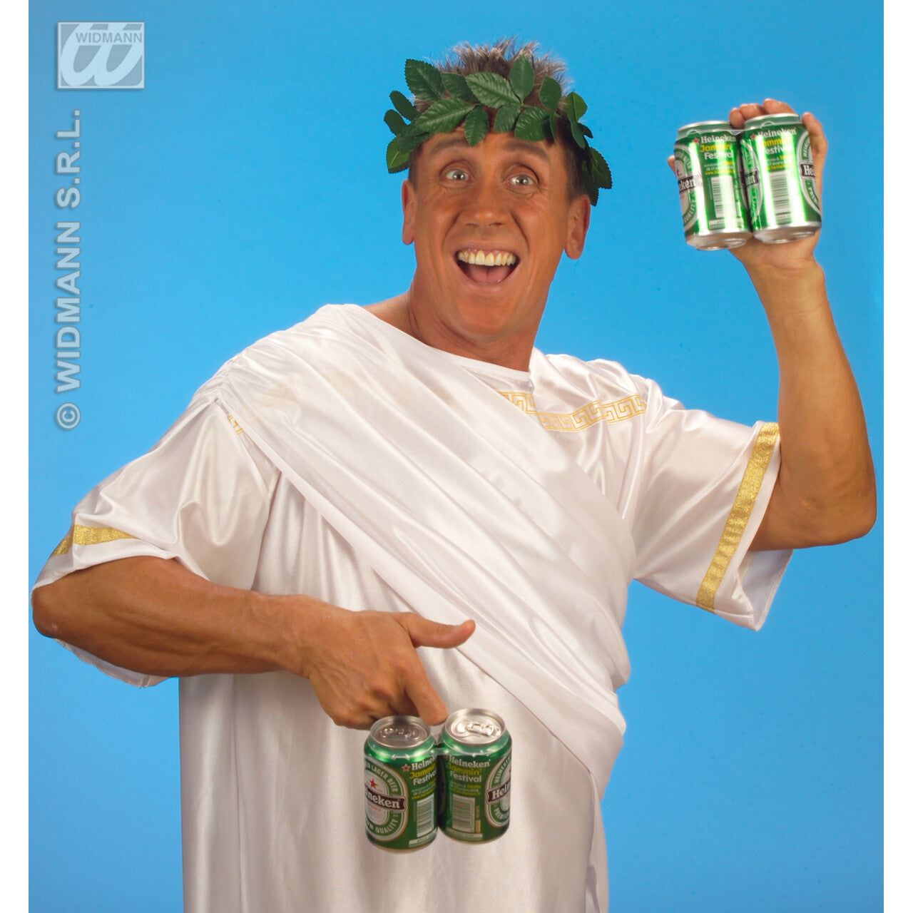 Op deze afbeelding zie je een Accessoires, van het merk Widmann. Lauwerkrans Groen