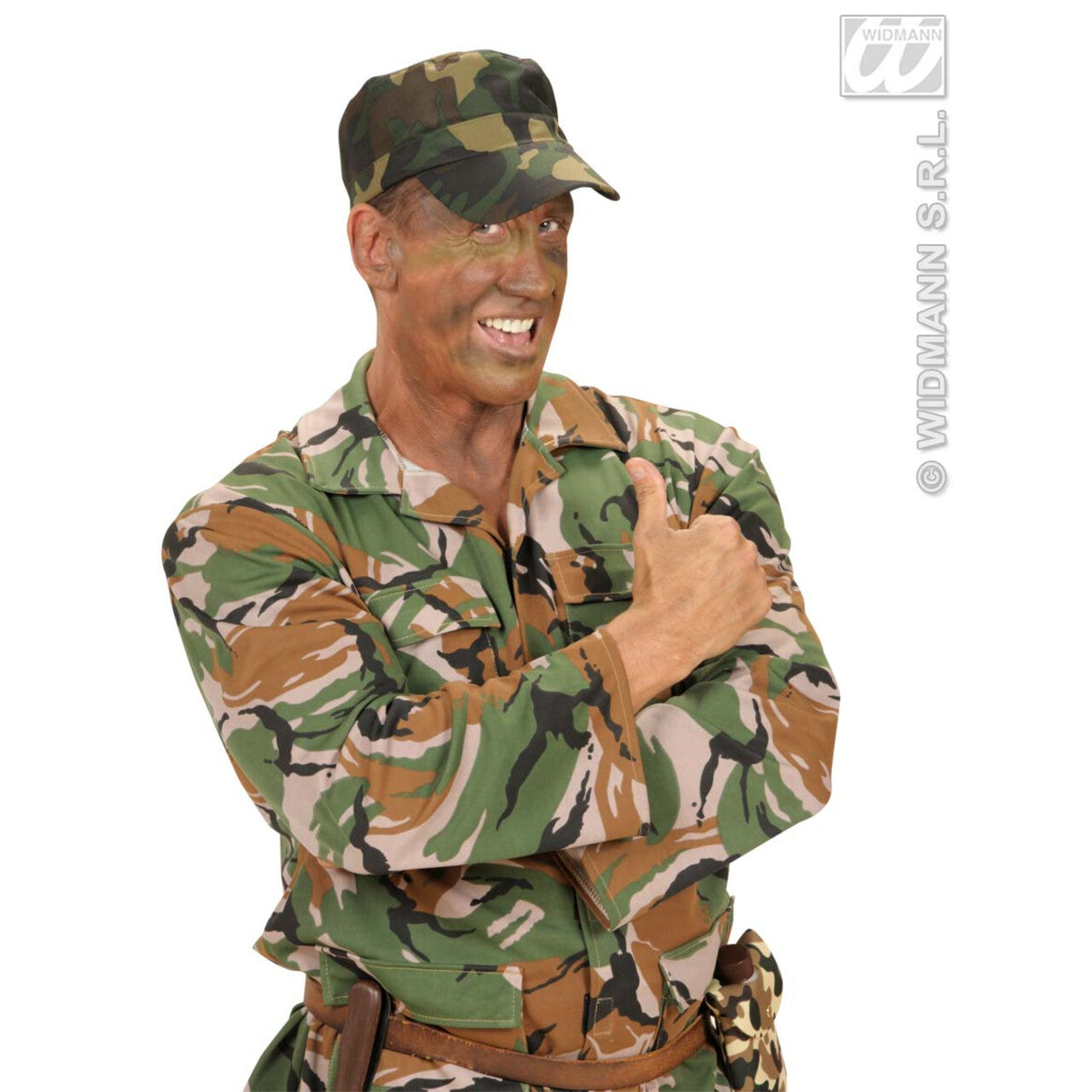 Op deze afbeelding zie je een Accessoires, van het merk Widmann. Militaire Cap