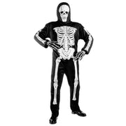 Op deze afbeelding zie je een Kostuums, van het merk Widmann. Full-Body Skelet Kostuum Jongen