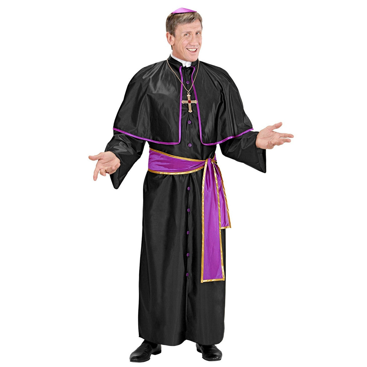 Op deze afbeelding zie je een Kostuums, van het merk Widmann. Kardinaal St Pieter Kostuum Man