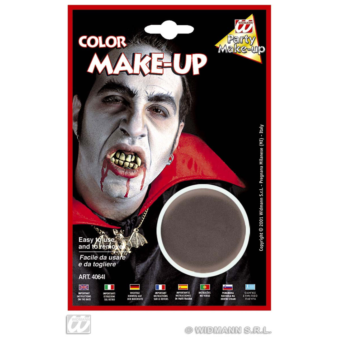 Op deze afbeelding zie je een Accessoires, van het merk Widmann. Aqua Make-Up Grijs