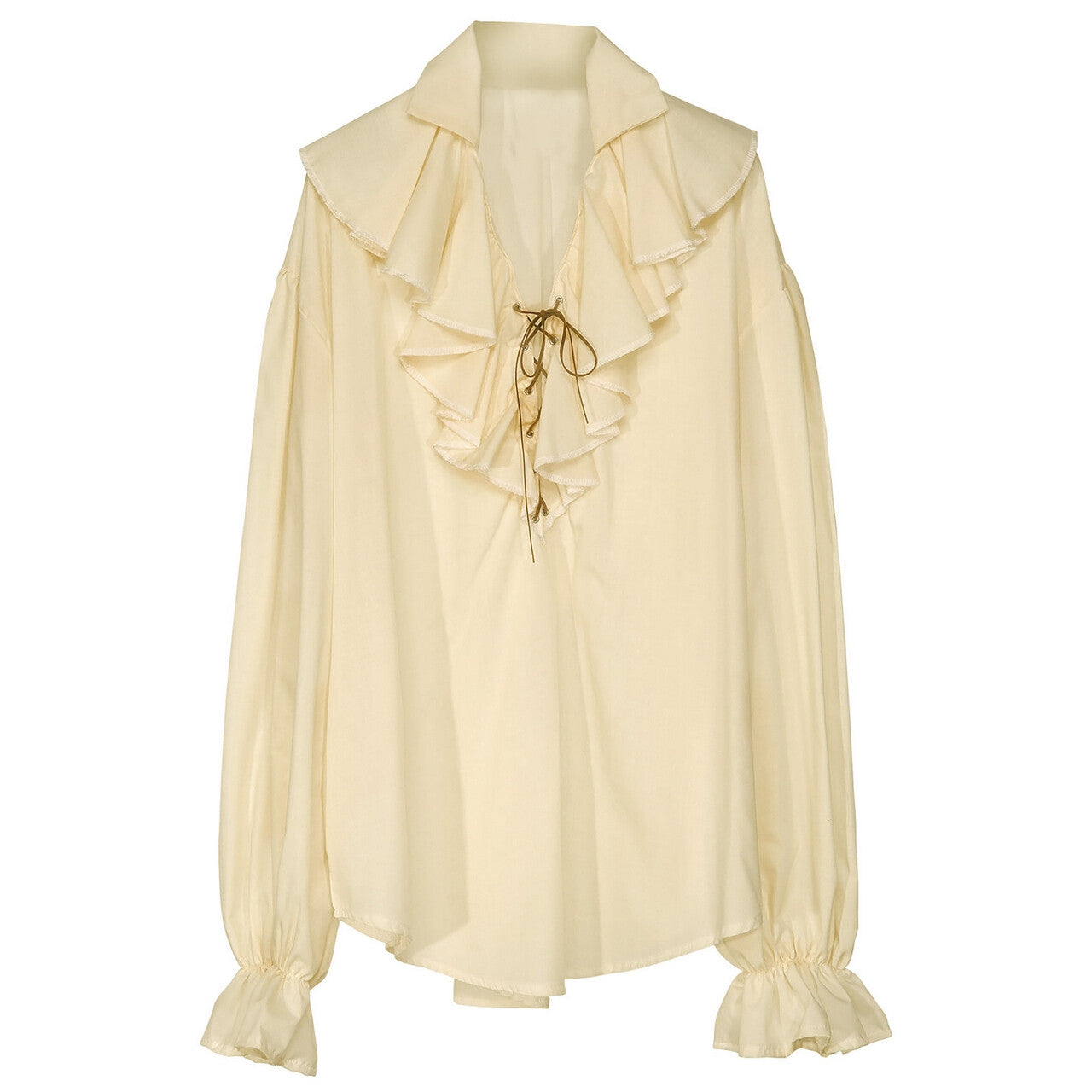 Op deze afbeelding zie je een Kostuums, van het merk Widmann. Piratenshirt Dames, Beige Vrouw