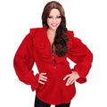 Piratenshirt Dames, Rood Vrouw