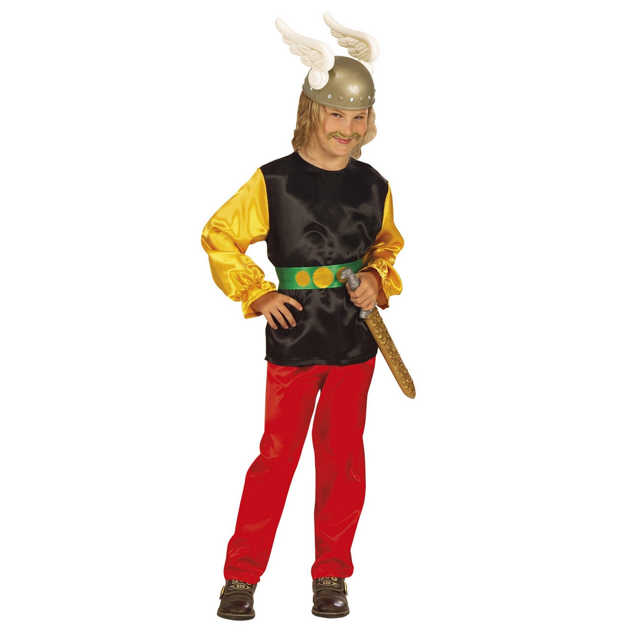 Op deze afbeelding zie je een Kostuums, van het merk Widmann. Asterix Kind De Gallier Kostuum Jongen