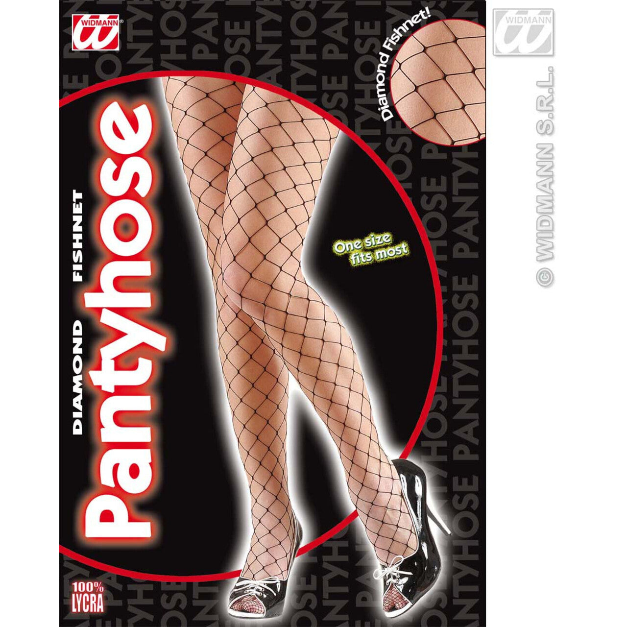 Op deze afbeelding zie je een Accessoires, van het merk Widmann. Visnet Panty Diamant Zwart